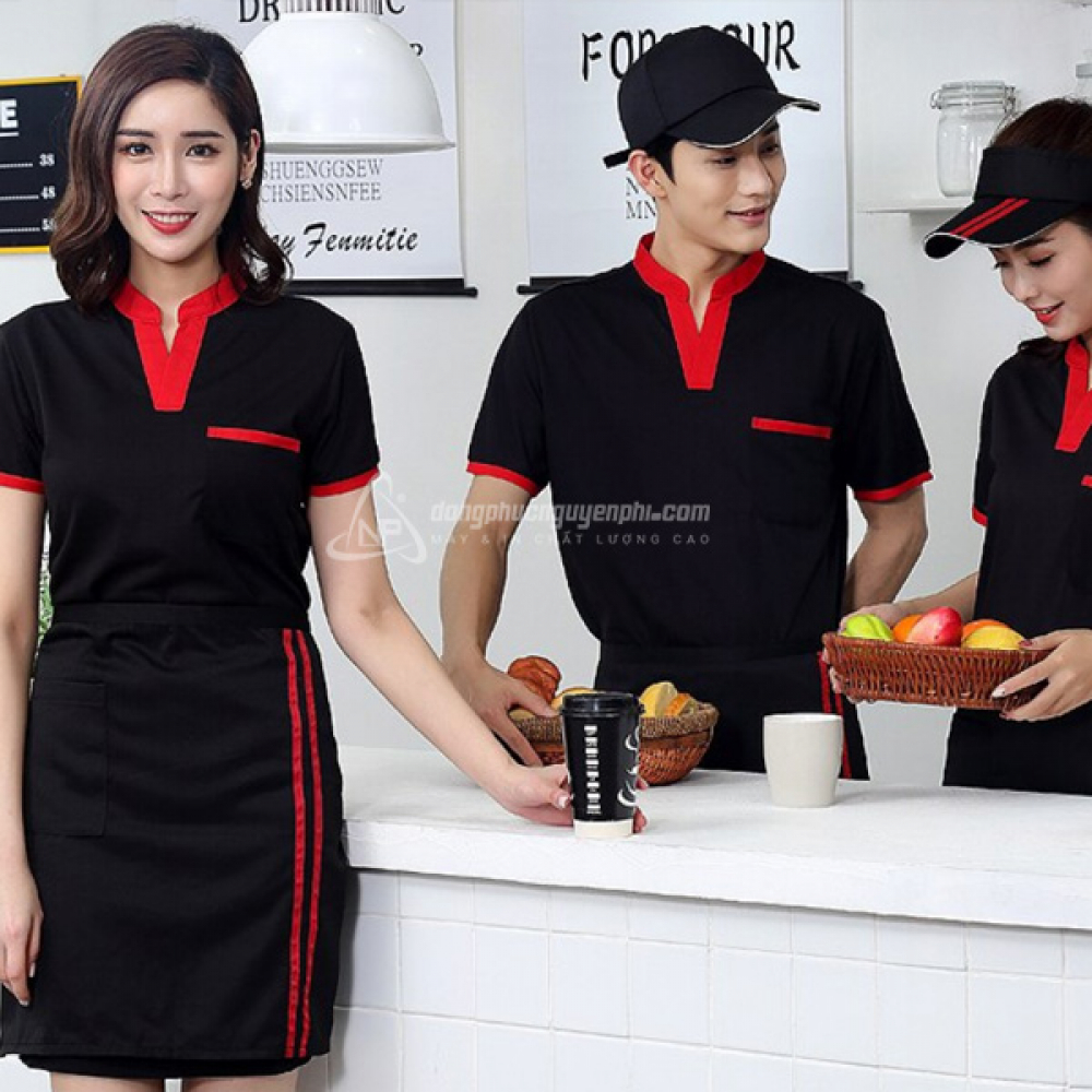 Đồng phục quán cafe-Đồng phục Coffee Shop mẫu 3
