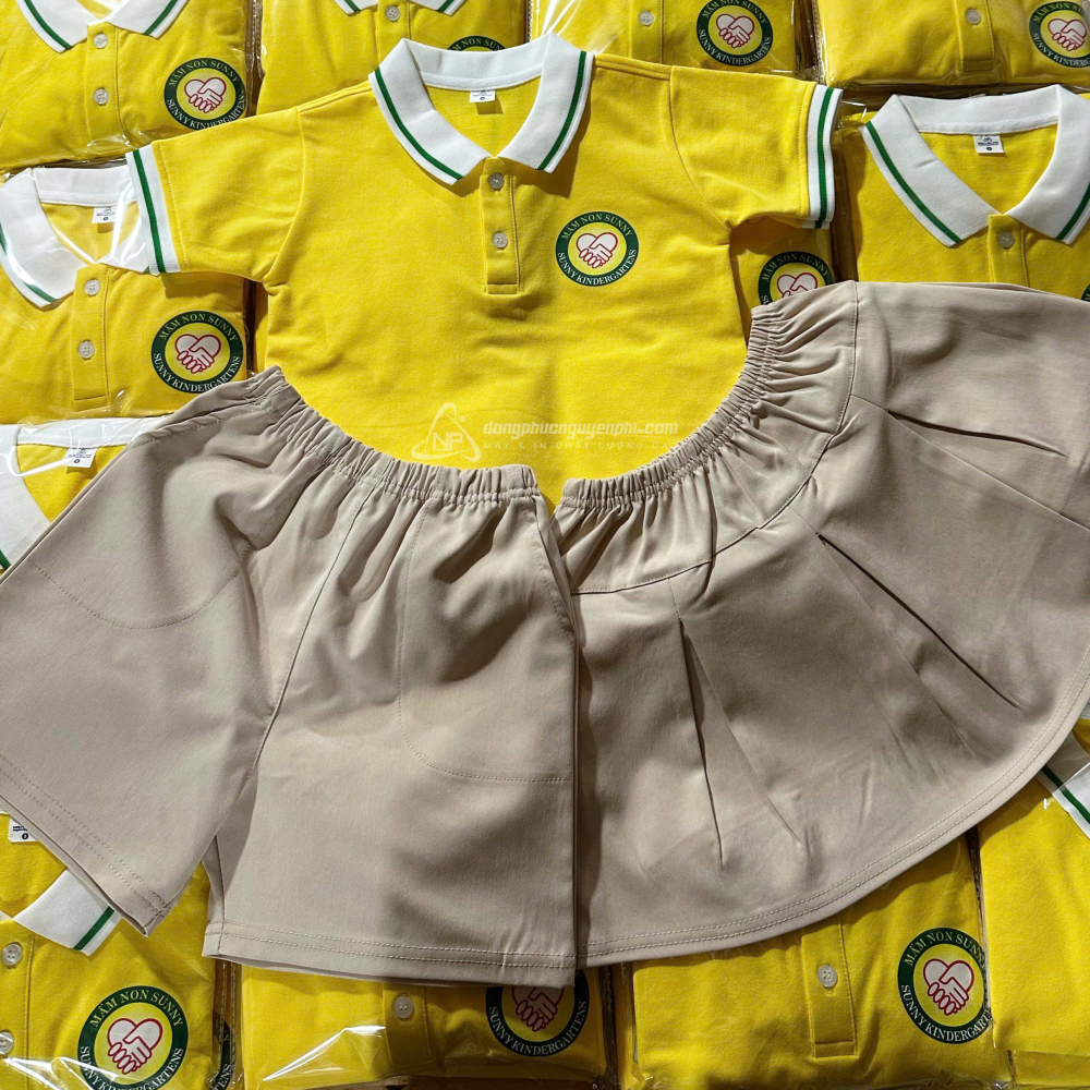 Đồng phục mầm non-Mẫu đồng phục mầm non Sunny