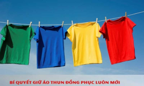 Bí quyết giữ áo thun đồng phục luôn mới, bền màu